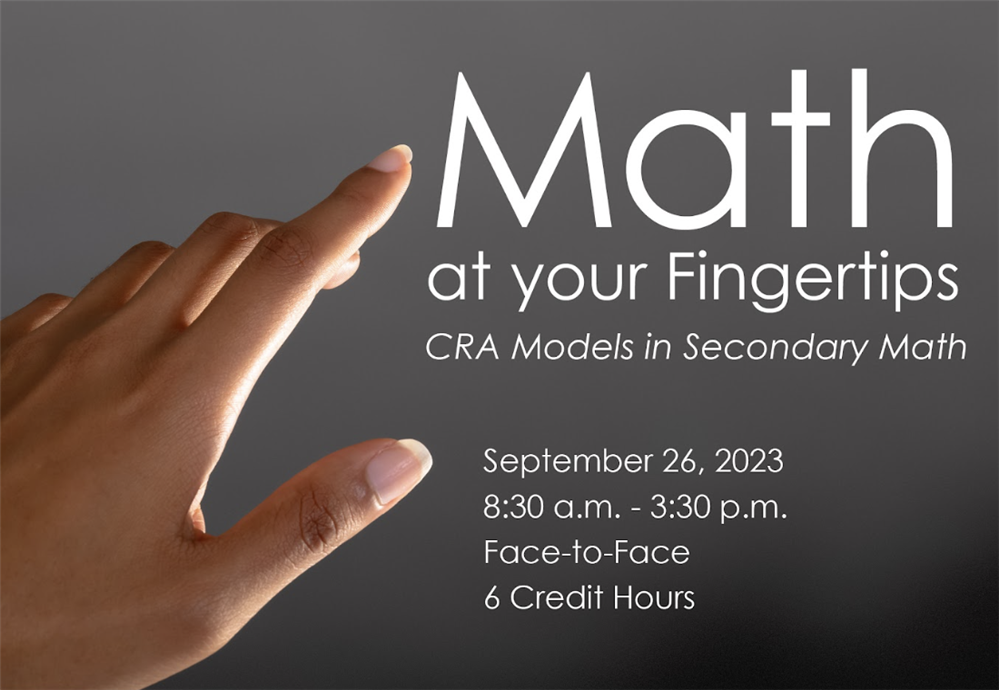 Math at your Fingertips CRA Models in Secondary Math